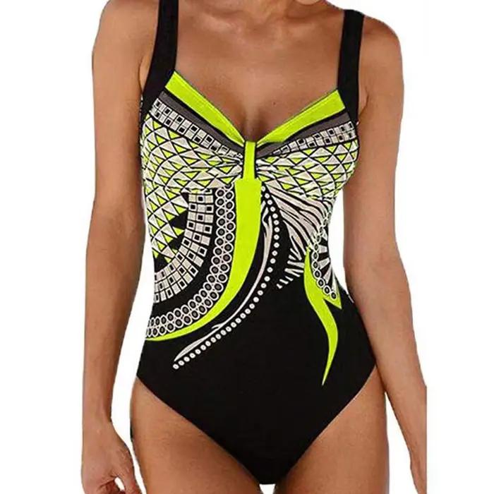 Maillot de bain une pièce Vintage pour femmes