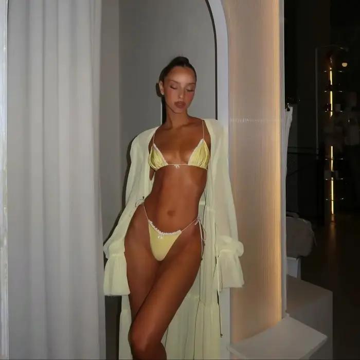 Ensemble de bikini imprimé sexy pour femme