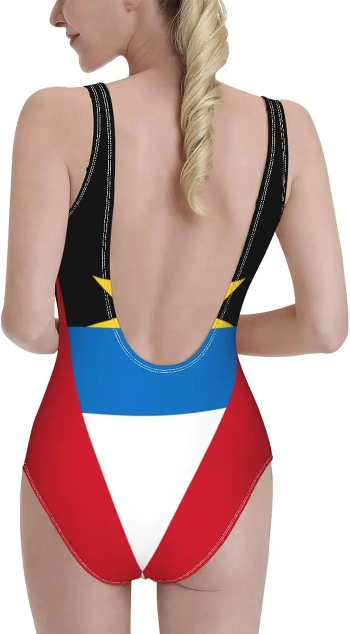 Antigua et Barbuda drapeau Sexy maillots de bain femmes une pièce