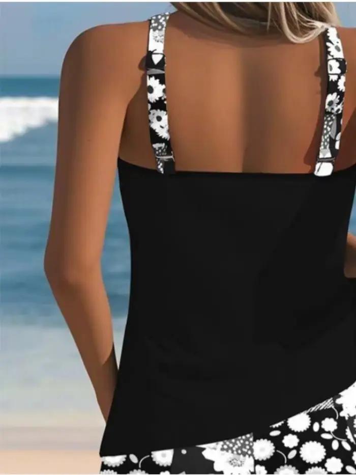 Tankini Nouveau Maillot de Bain Grande Taille Femme