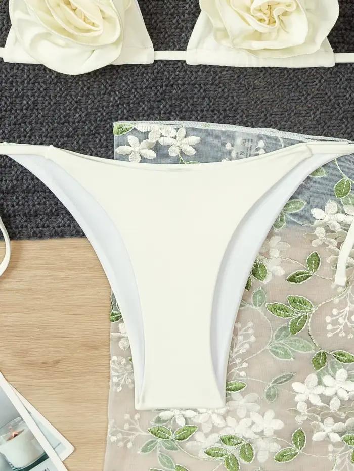 Maillot de bain trois pièces sexy, bikini bandage, vêtements de plage pour femmes, maillot de bain féminin, halter trikini, maillot de bain, dropshipping
