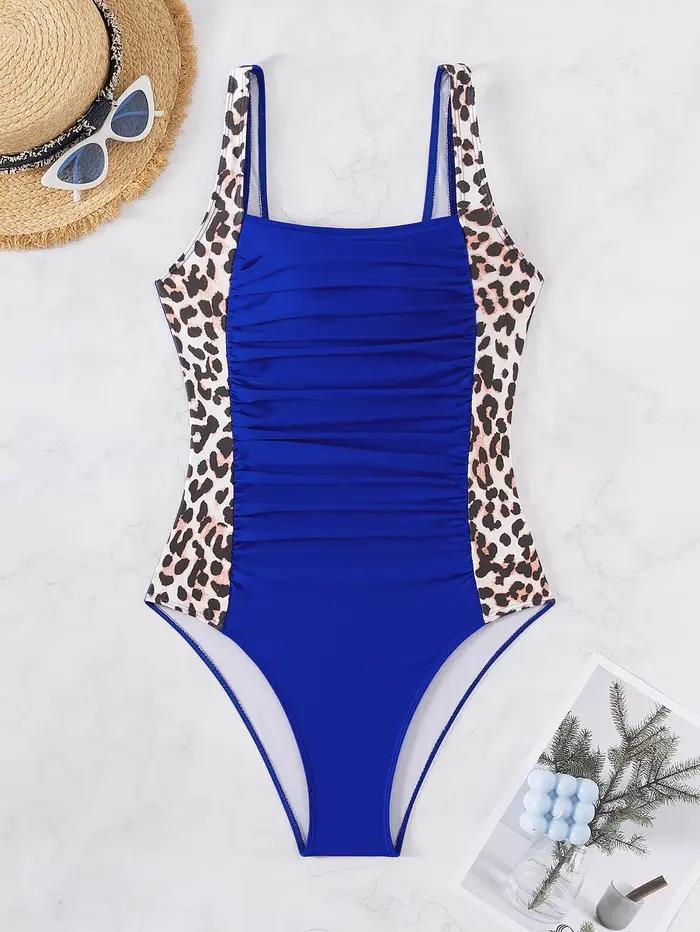 Maillot de bain une pièce imprimé léopard