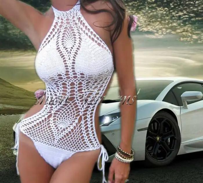 Maillot de bain une pièce en coton fait à la main pour femmes