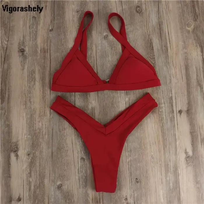 Maillot de bain rouge sexy pour femmes