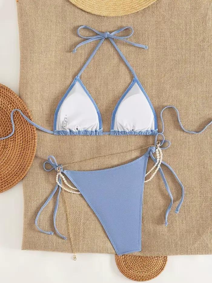 Haut de bikini triangle sexy pour femme