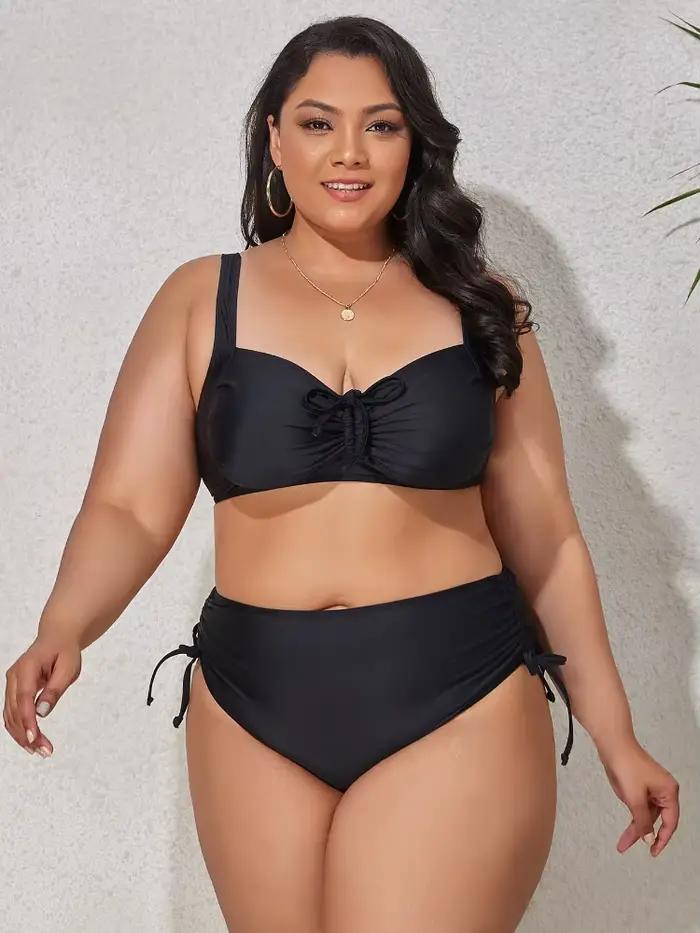 Maillot de bain sexy taille haute pour femme