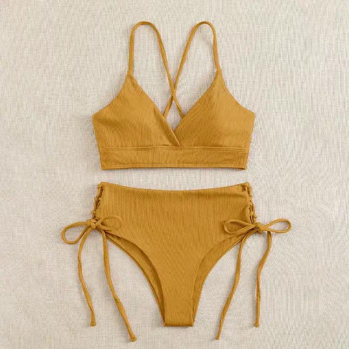Ensemble Bikini taille haute pour femmes