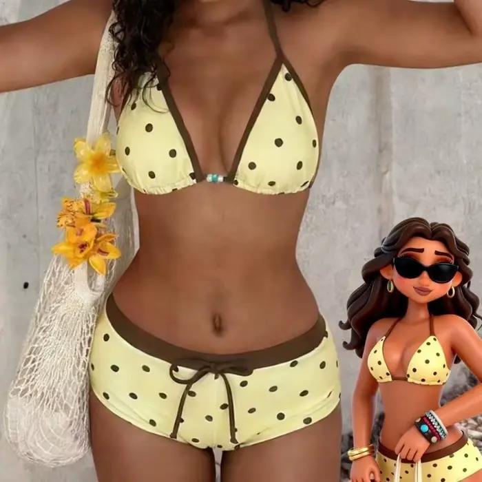 Nouveau Maillot de Bain Femme 2026 à Pois