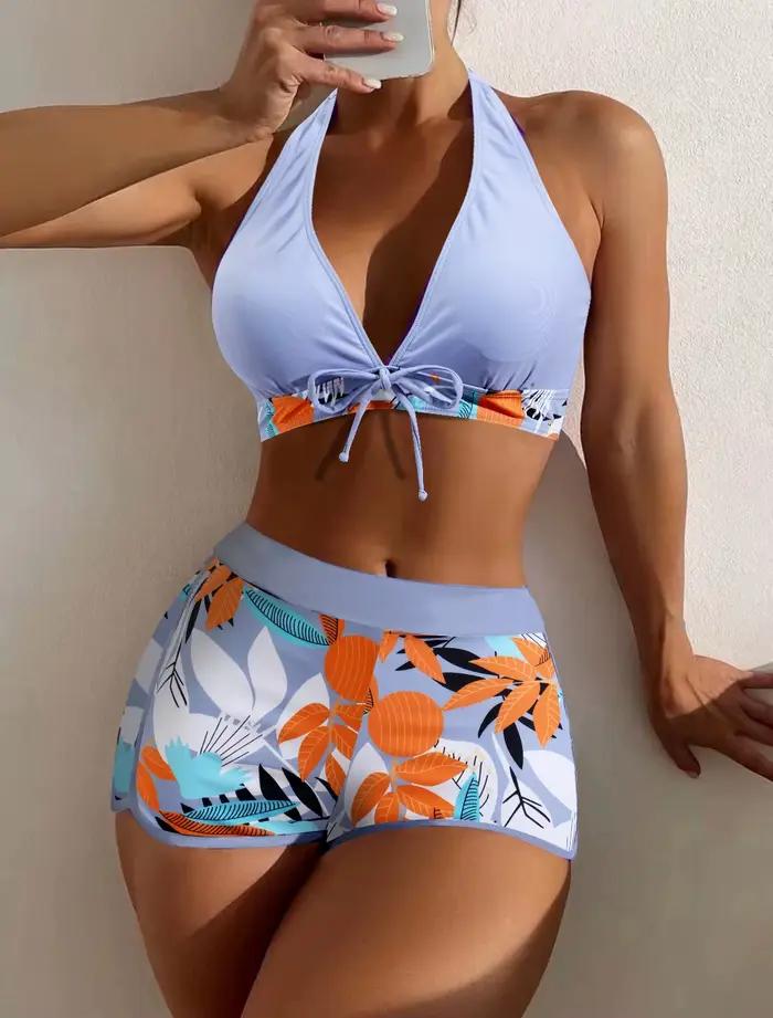 Ensemble de bikini halter pour femme