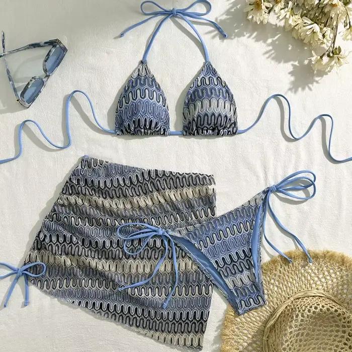 Maillot de bain trois pièces sexy pour femmes