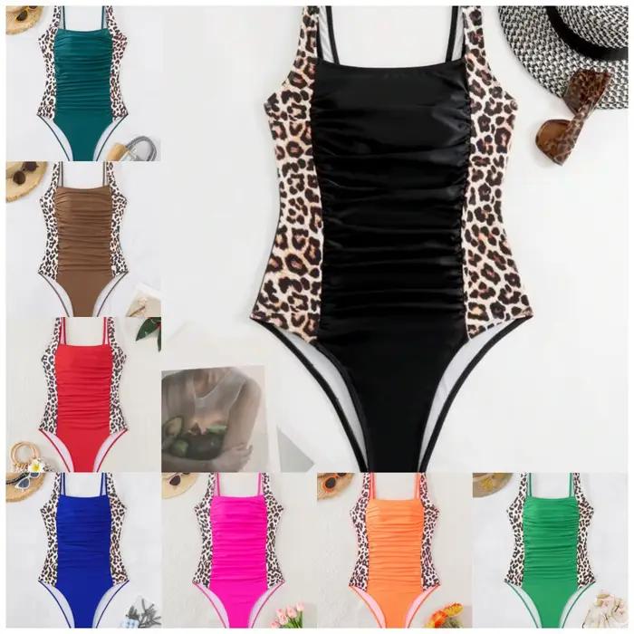 Maillot de bain une pièce imprimé léopard