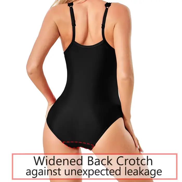 Maillot de bain réglable pour adolescentes une pièce anti-fuite absorbant pour règles et incontinence féminine occasions spéciales游泳的部分我会翻译成中文,以保持一致性。 DMETHOD DMETHOD