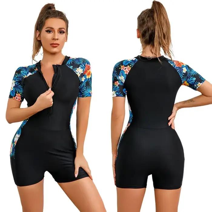 Maillot de bain à manches courtes pour femmes