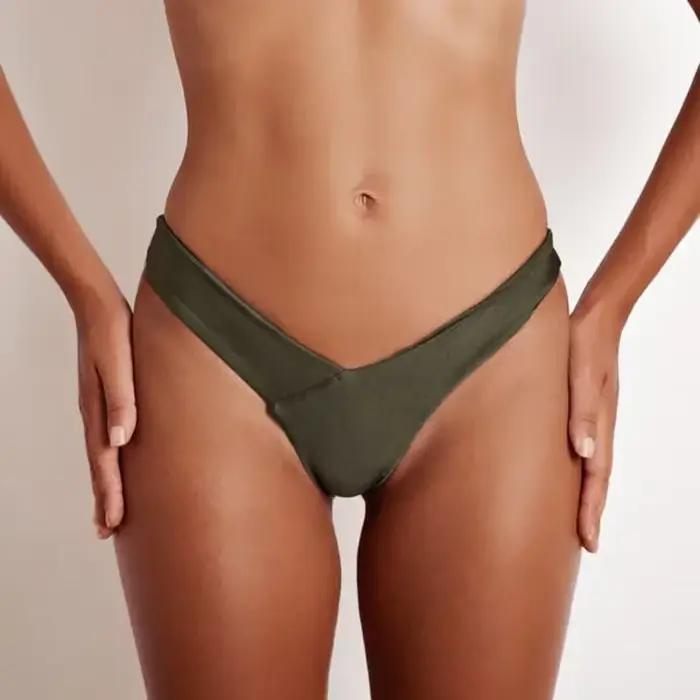 Maillot de bain TOKITIND Bikini Triangle Femme Couleur Unie Occasions Plage Piscine Vacances