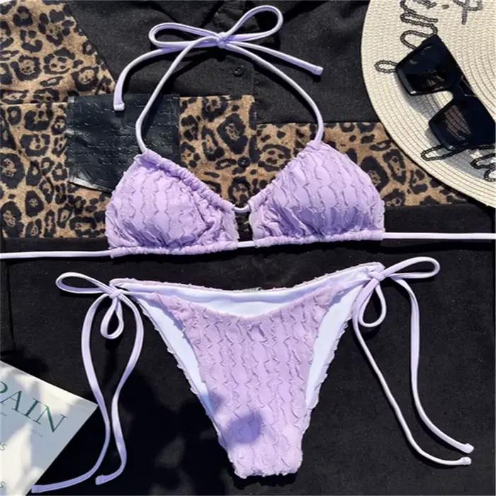 Maillot de bain violet pour femmes