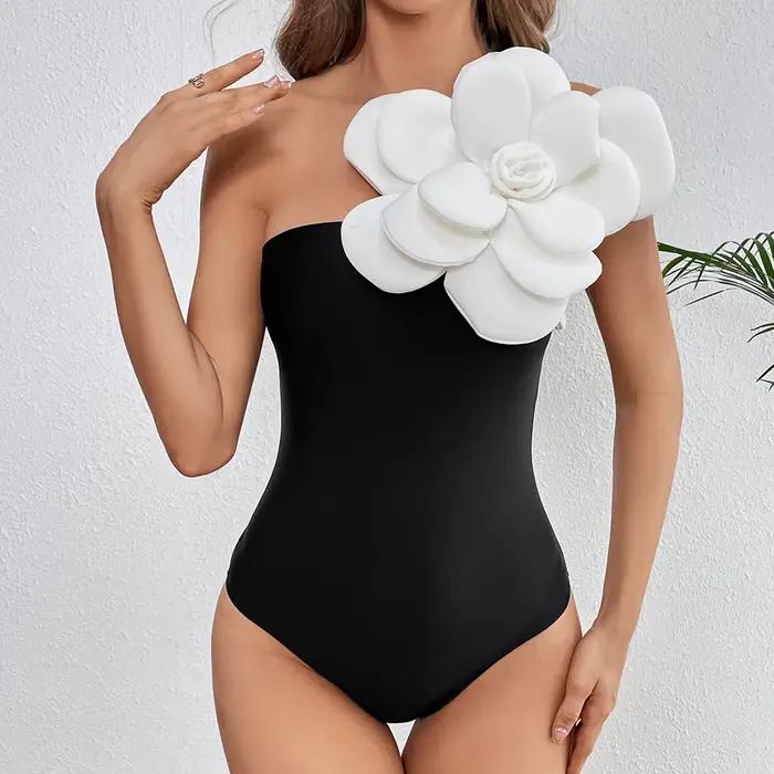 Nouveau Maillot de Bain Une Pièce Luxe Femme 2026 avec Imprimé Fleurs pour Activités Plage et Natation Occasions Spéciales