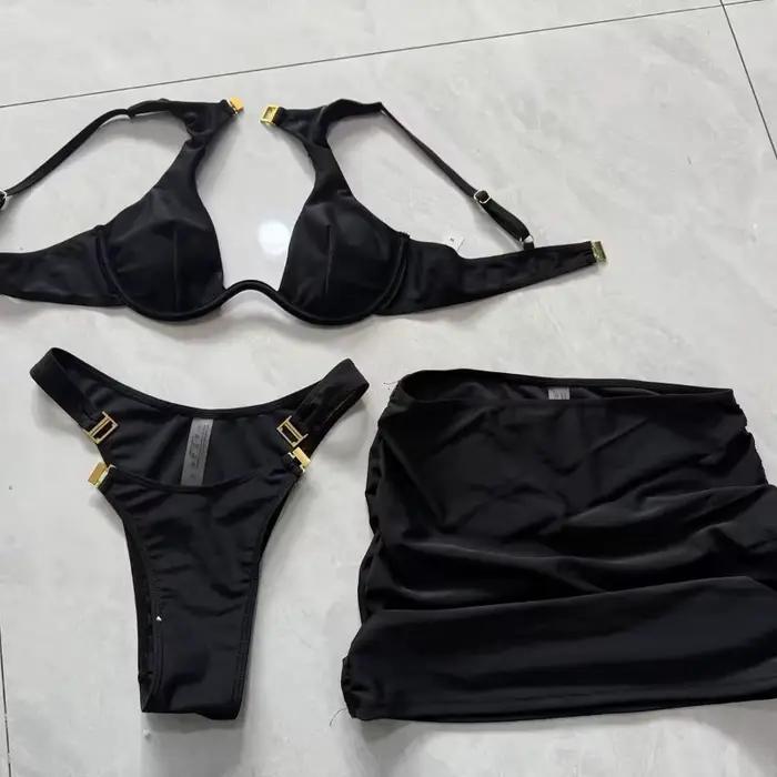 Ensemble bikini 3 pièces pour femme