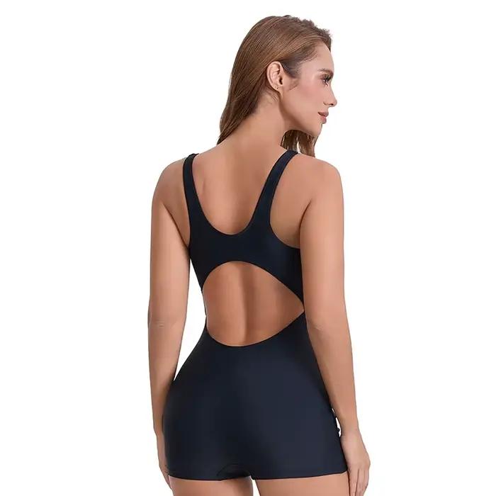 Femmes Boyleg Sport une pièce maillot de bain athlétique maillots