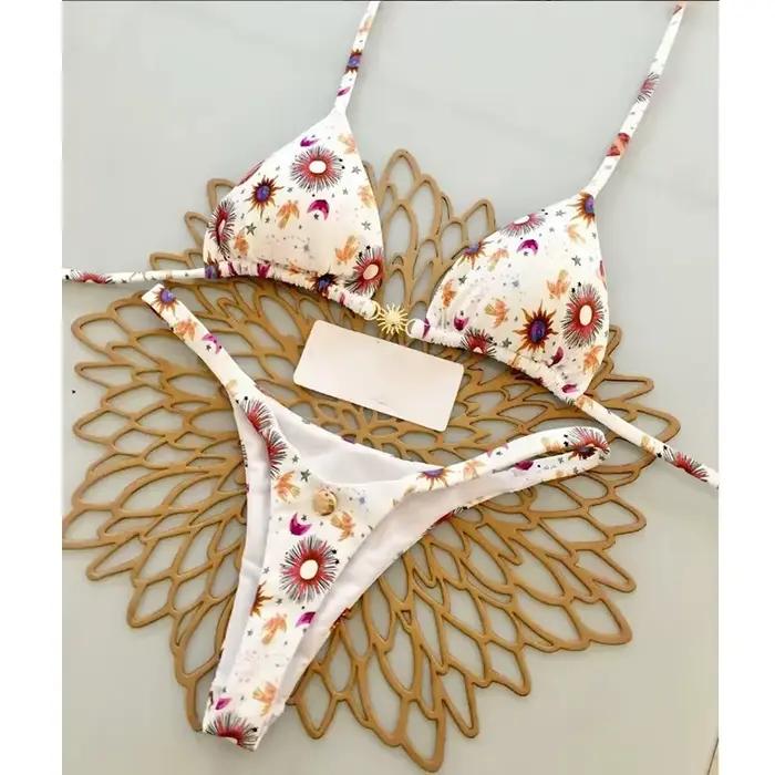 Maillot de bain imprimé Vintage pour femmes