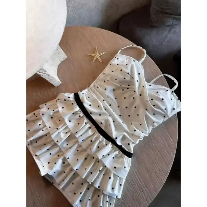 Maillot de bain à pois pour femme