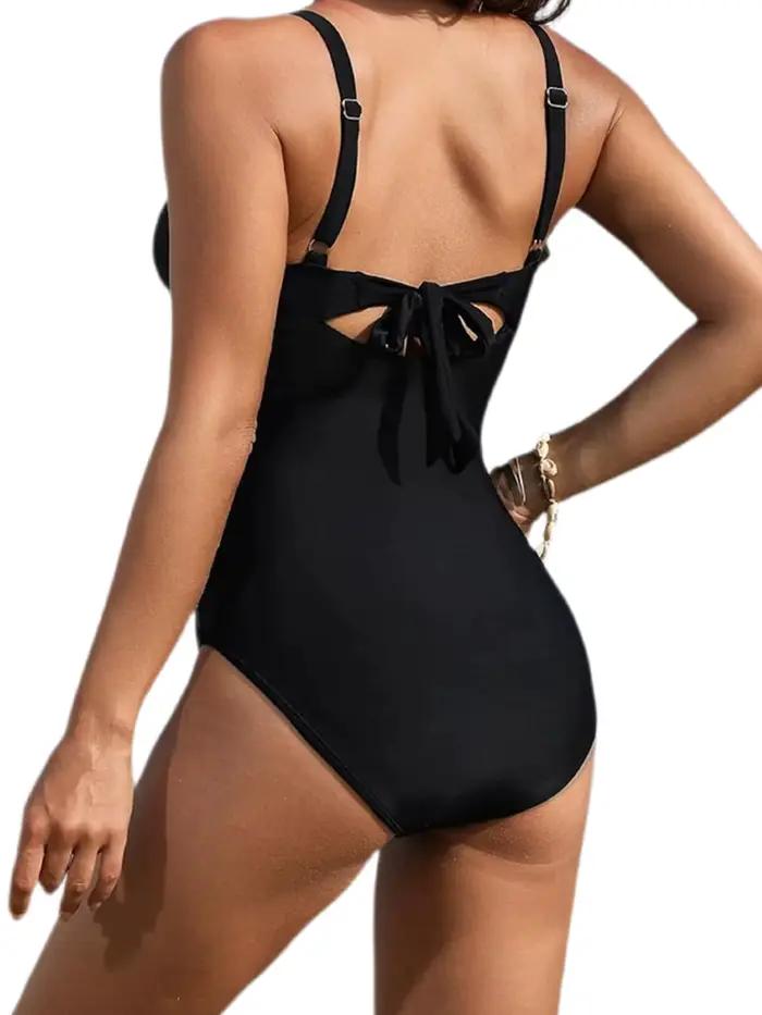 Maillot de bain une pièce en maille croisée