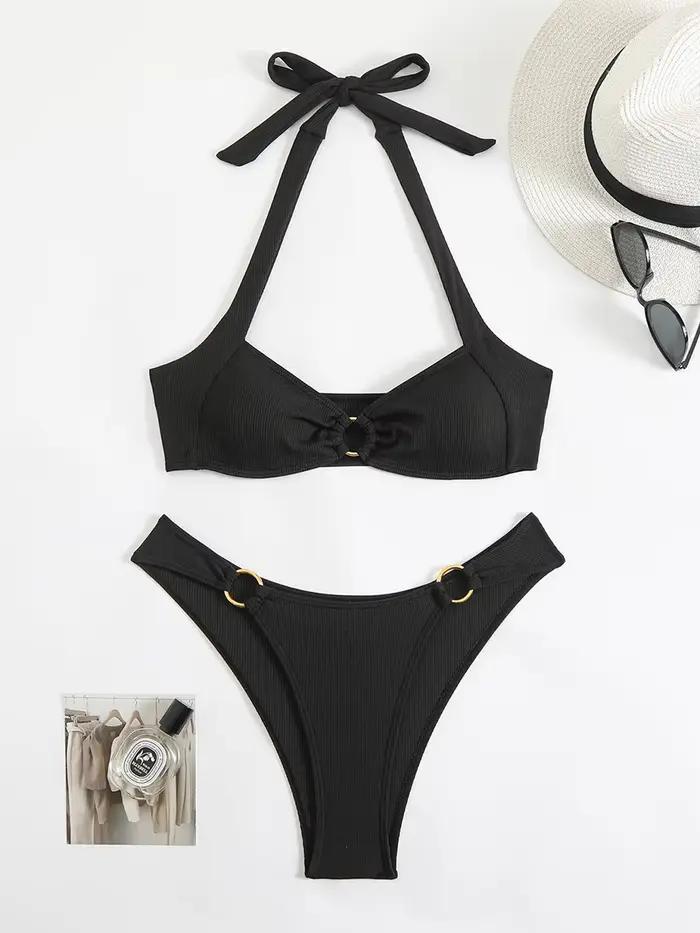 Maillot de bain pour femme Sexy 2025 été Bikini maillot de bain deux pièces pour femme maillots de b