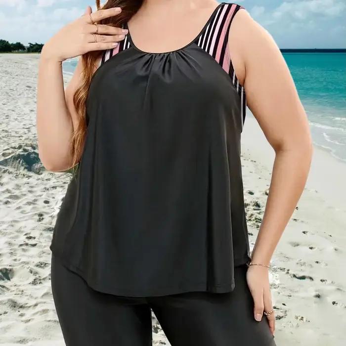 Sexy Tankini maillots de bain femmes avec cinquième pantalon Sexy maillot de bain Bikinis Mujer Biki