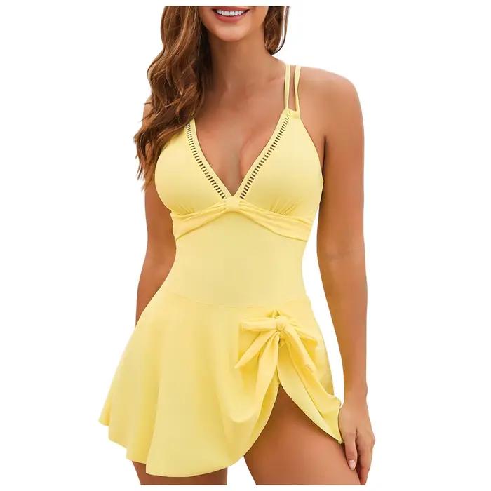Maillot de bain amincissant sexy pour femme, maillot de bain push-up taille haute pour femme