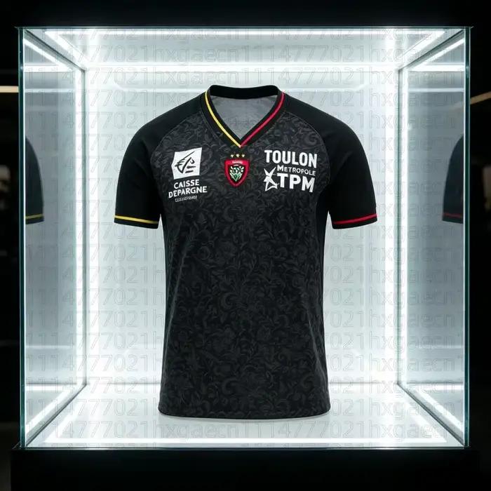 Nouveau Maillot de Rugby RCT Toulon 2026 – Troisième Tenue – T-shirt de Supporter de Football pour H