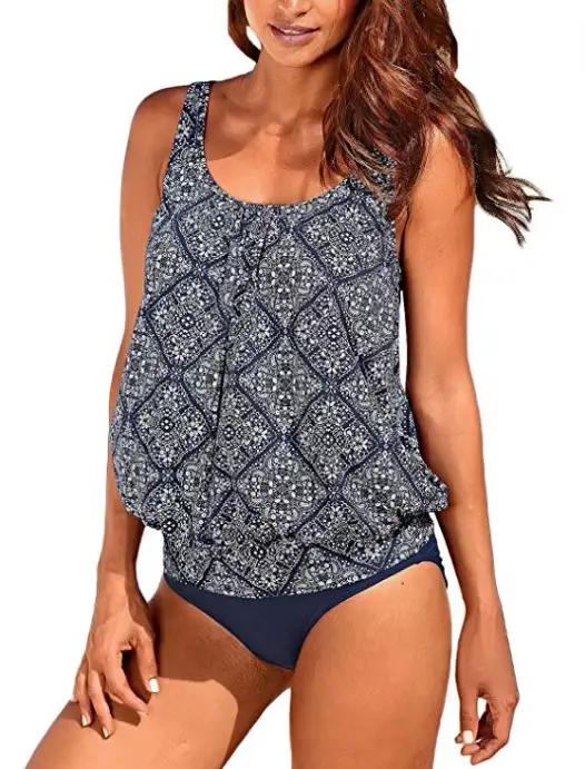 Nouveau Tankini 2026 femmes maillots de bain deux pièces Bikini ensemble maillot de bain brésilien V