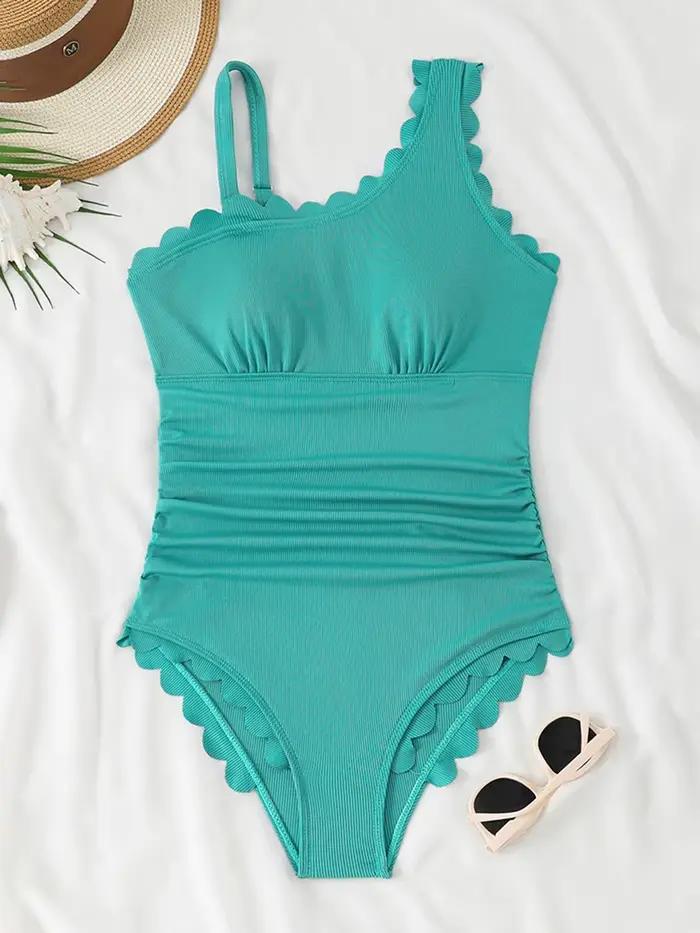 Maillot de bain sexy à volants 2026 pour femmes, maillot de bain une pièce uni, vêtements de bain fé