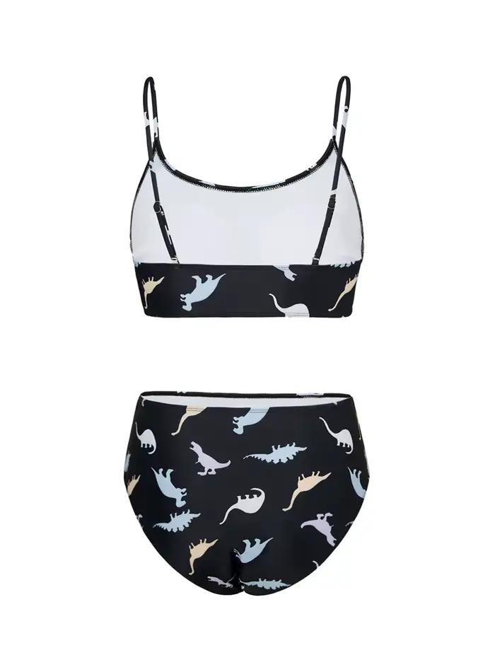 Maillot de bain deux pièces grande taille imprimé