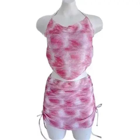 Nouveau Maillot de Bain Femme 2025 – Ensemble Trois Pièces Sensuel Amincissant Style Jupe