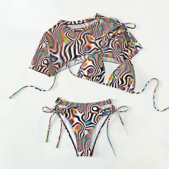 Nouvel ensemble bikini 3 pièces sexy pour femme 2026