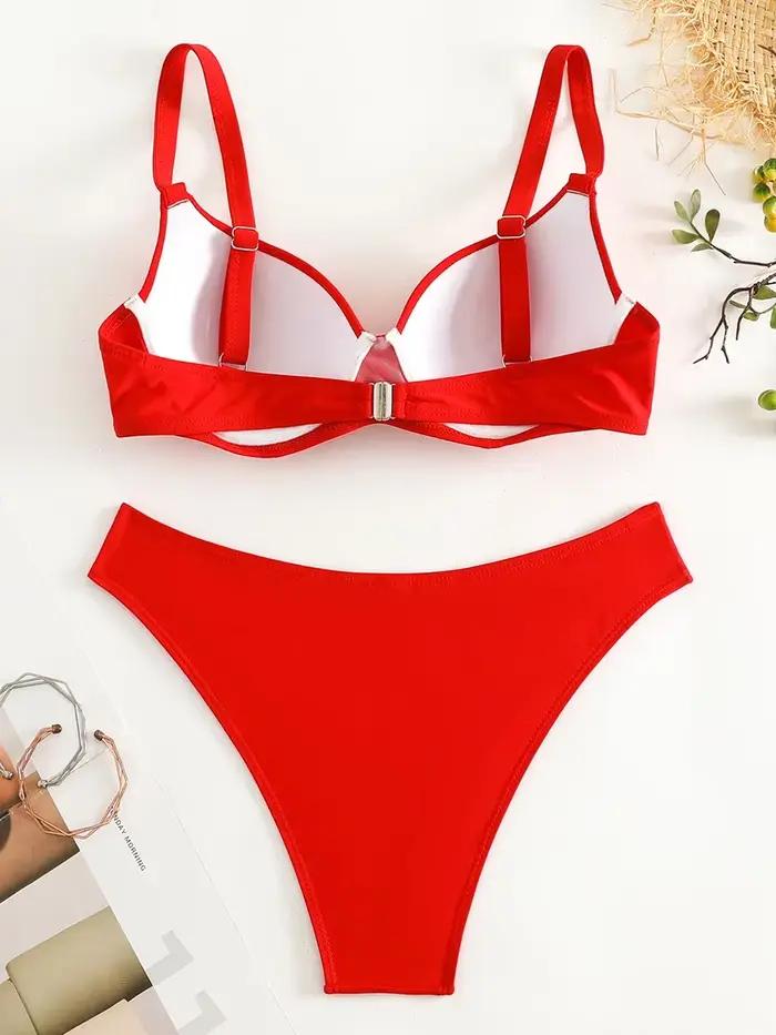 Soutien-gorge à armatures tasse Bikini brésilien femme maillot de bain femmes maillots