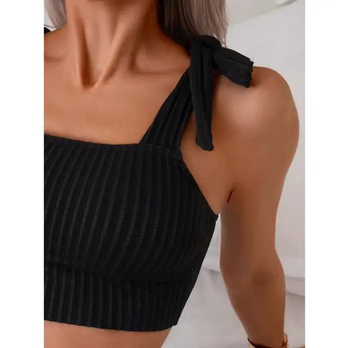 Été Sexy Bikinis noir femmes maillots de bain femme maillot