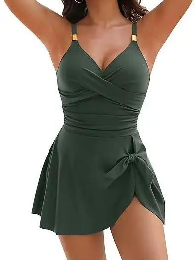 Maillot de bain une pièce sexy pour femme ajusté moulant élasthanne polyester solide tricoté neoprène occassions baignade nage natation plage piscine