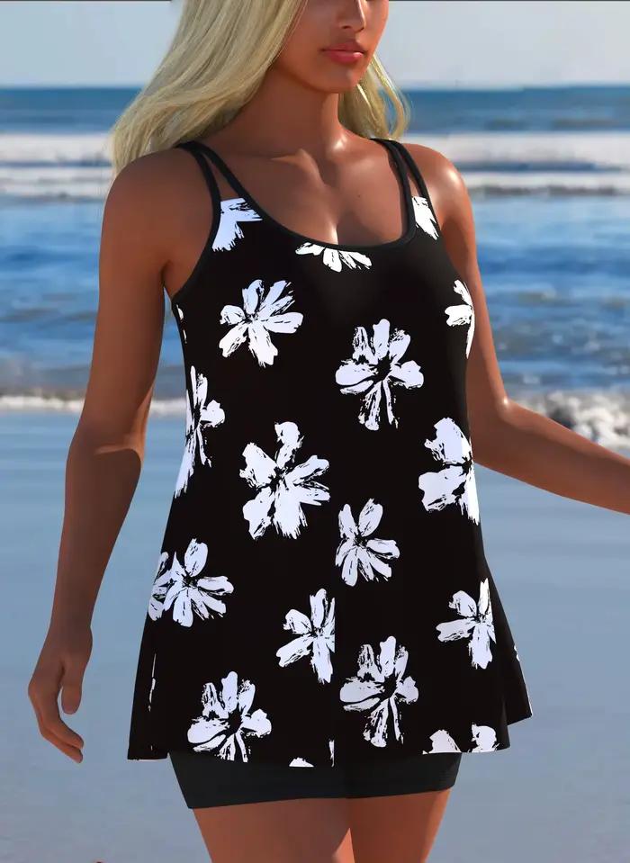 Bikini ensemble deux pièces élégant pour femmes, tenue de plage, style européen et américain, pour les festivals d'été et les voyages de vacances