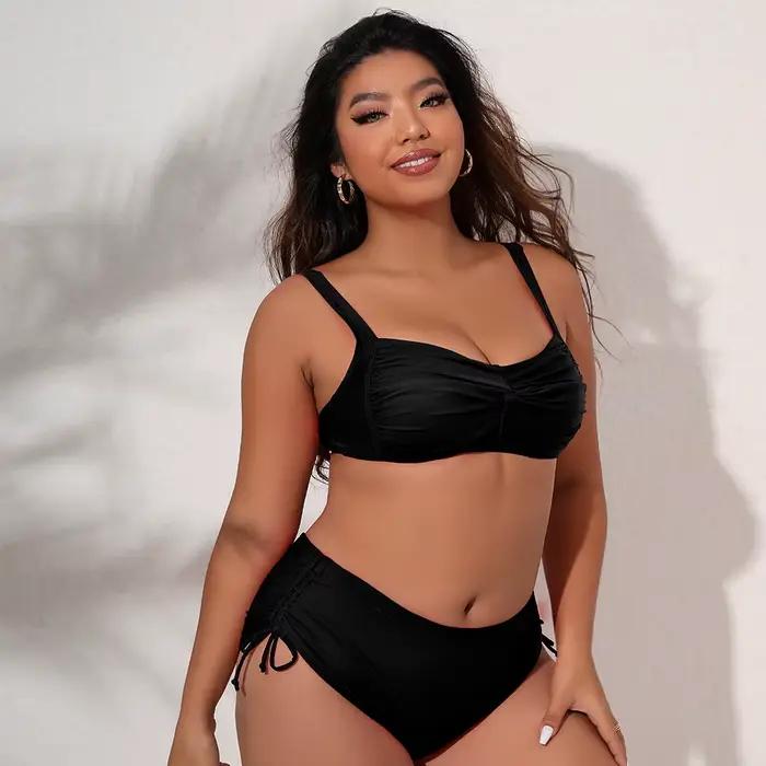 Maillot de bain femme 4XL ensemble bikini élégant sexy nouvelle collection polyester élasthanne confortable ocassions estivales