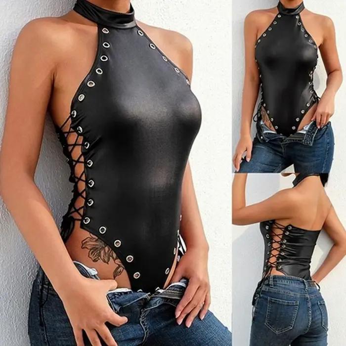 Maillot de bain sans fil pour femmes, style jeune, couleur Pure, ajusté, col licou off-shoulder, pour les vacances et les occasions estivales