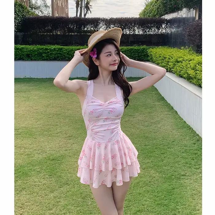 Maillot de bain une pièce sexy à motif floral pour femme