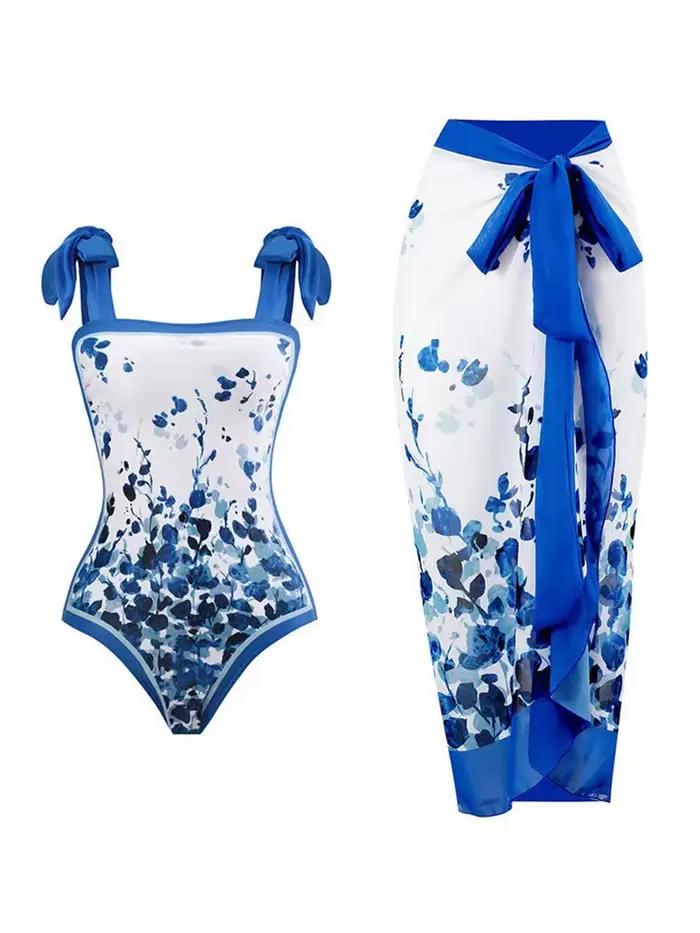 Maillot de bain une pièce 2026 avec jupe échancrée et rembourrage