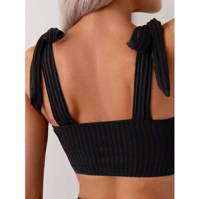 Été Sexy Bikinis noir femmes maillots de bain femme maillot