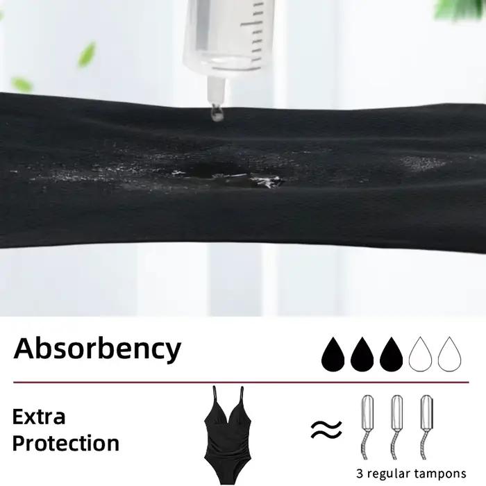 Maillot de bain 4 couches absorbant et étanche pour femme, bikini, maillot de bain RapFlow, période menstruelle, vêtements de plage étanches