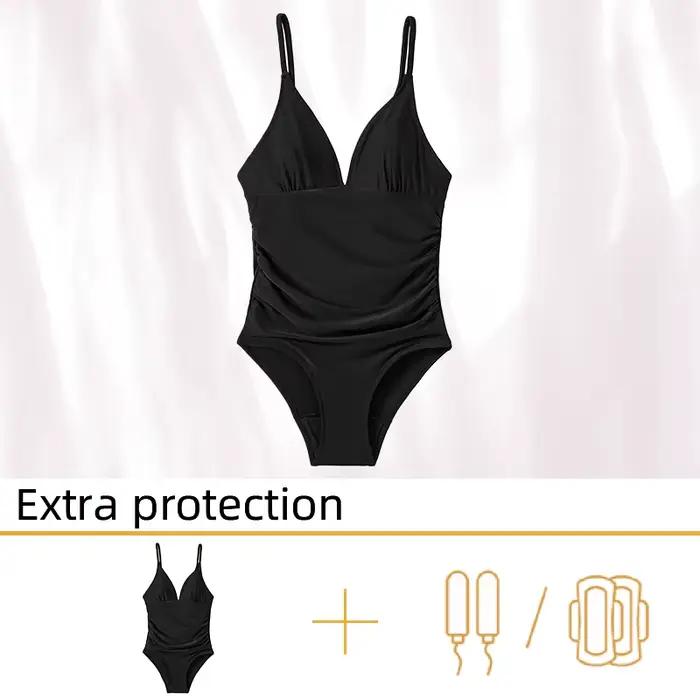 Maillot de bain 4 couches absorbant et étanche pour femme, bikini, maillot de bain RapFlow, période menstruelle, vêtements de plage étanches