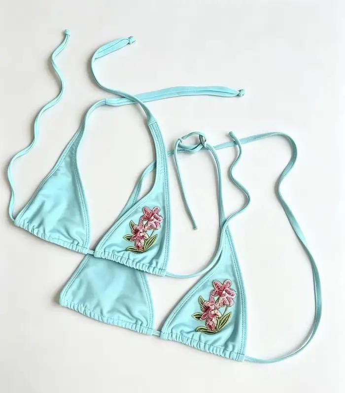 Ensemble de maillot de bain vintage Y2K Roxy deux pièces