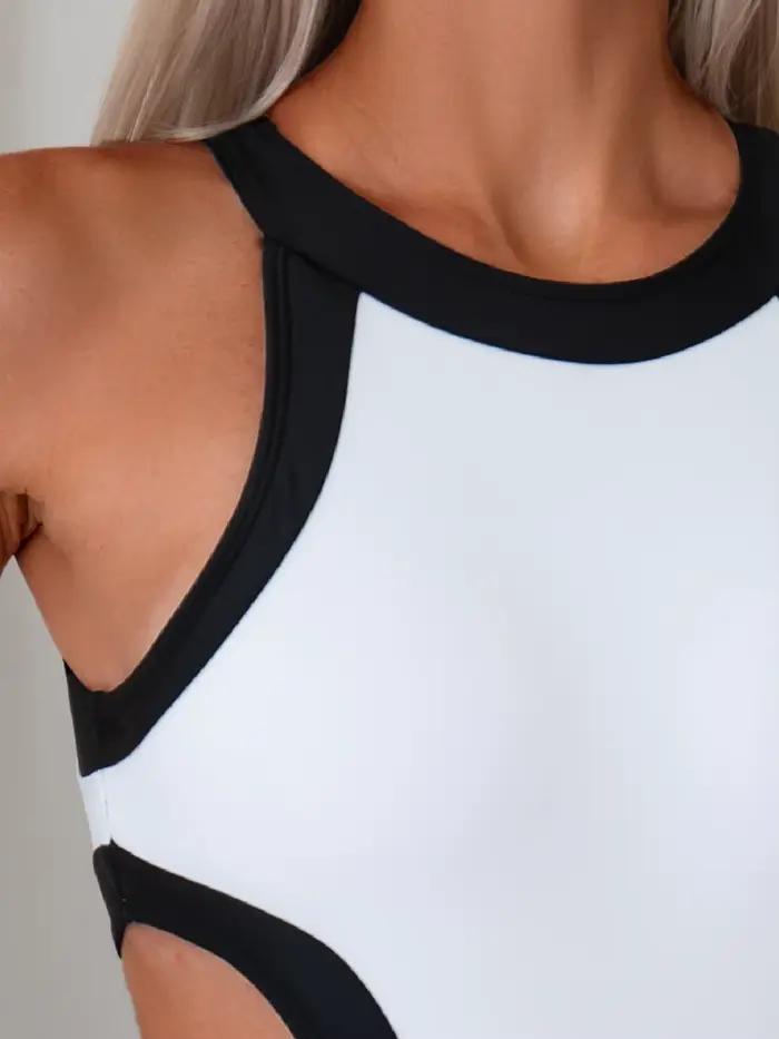Maillot de bain monokini échancré 2026 pour femme