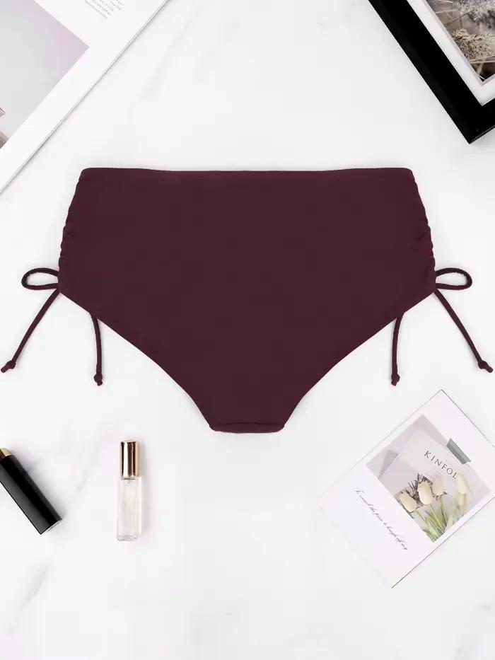 Maillot de bain tanga taille haute pour femmes