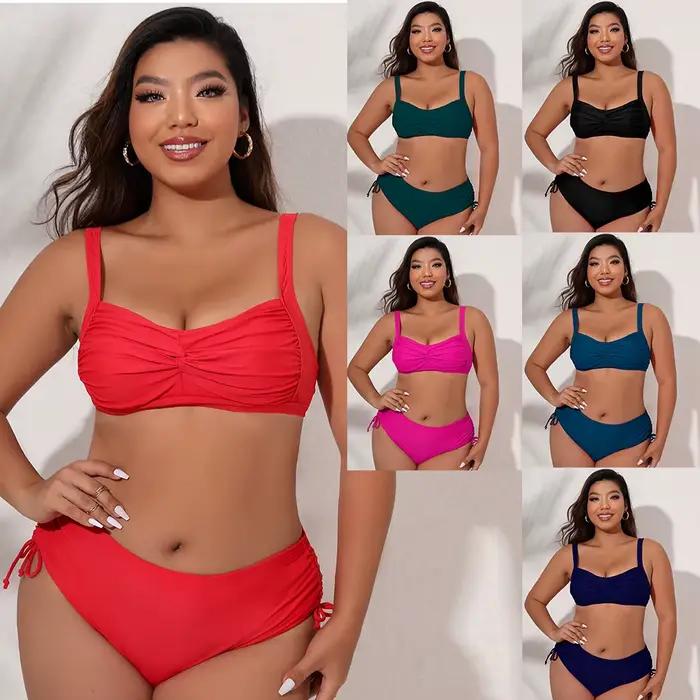 Maillot de bain femme 4XL ensemble bikini élégant sexy nouvelle collection polyester élasthanne confortable ocassions estivales