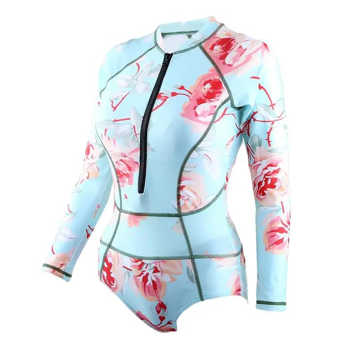 Maillot de bain une pièce à manches longues pour femme